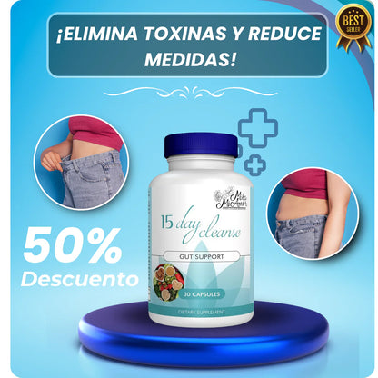 15 DAYS CLEANSE - ELIMINA TOXINAS REDUCTOR