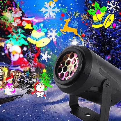 Proyector Navideño Multi Figuras LED – Magia en tu hogar 🎄🎇