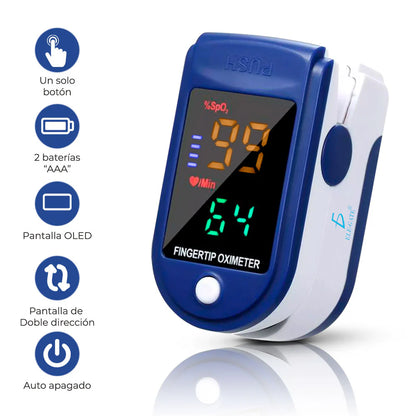 OXÍMETRO | Mide Glucosa, Oxígeno y Pulso